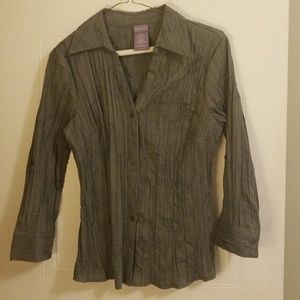 Olive green Laura Scott button down